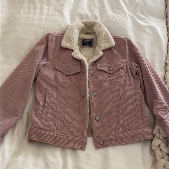 Abercrombie & Fitch Jackets & Blazers - Sherpa-lined Corduroy Trucker Jacket